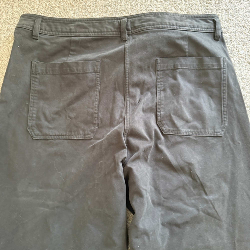 Banana Republic Black High Rise Wide Leg Lightweight Stretch Cotton Pants 16 - Picture 12 of 12